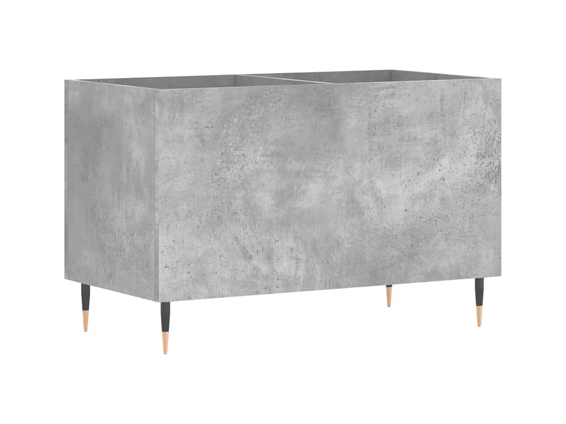 Armário de registros cinza concreto 74,5x38x48 cm madeira projetada