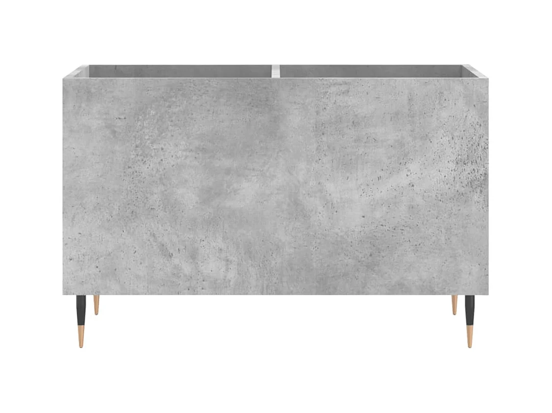 Armário de registros cinza concreto 74,5x38x48 cm madeira projetada