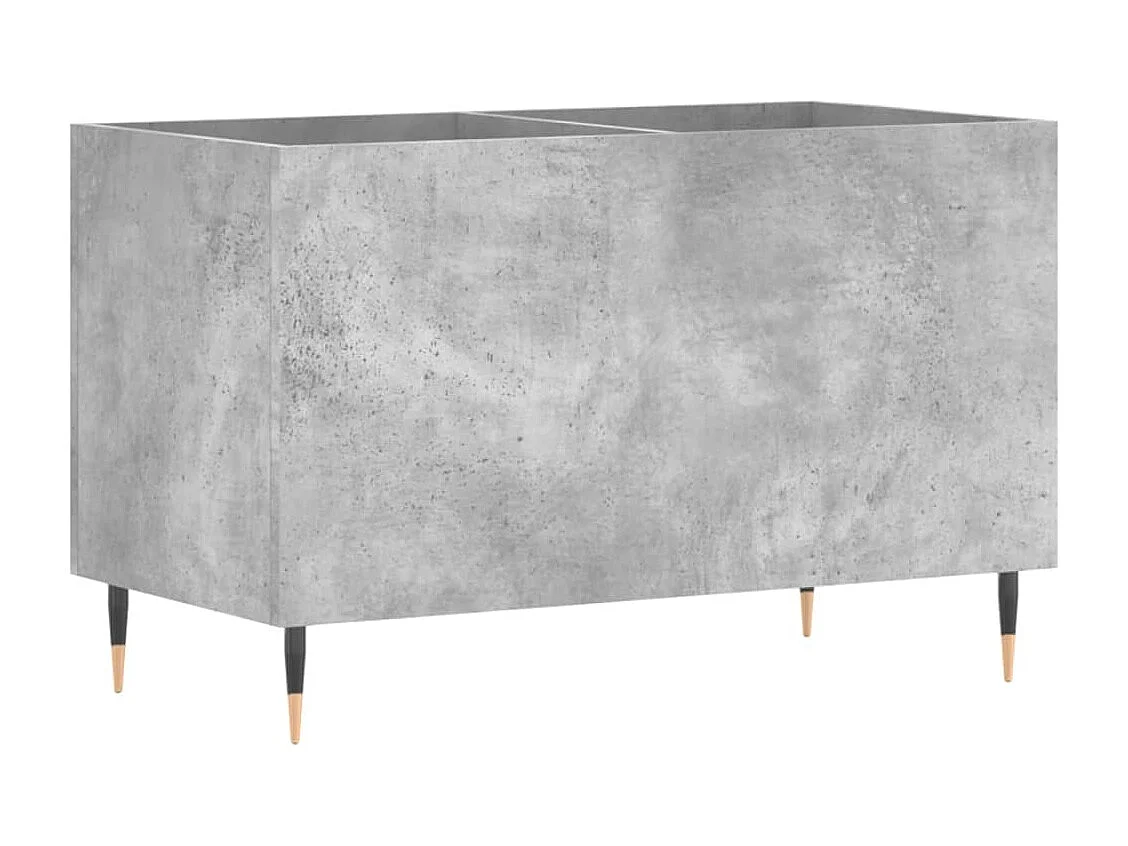 Armário de registros cinza concreto 74,5x38x48 cm madeira projetada