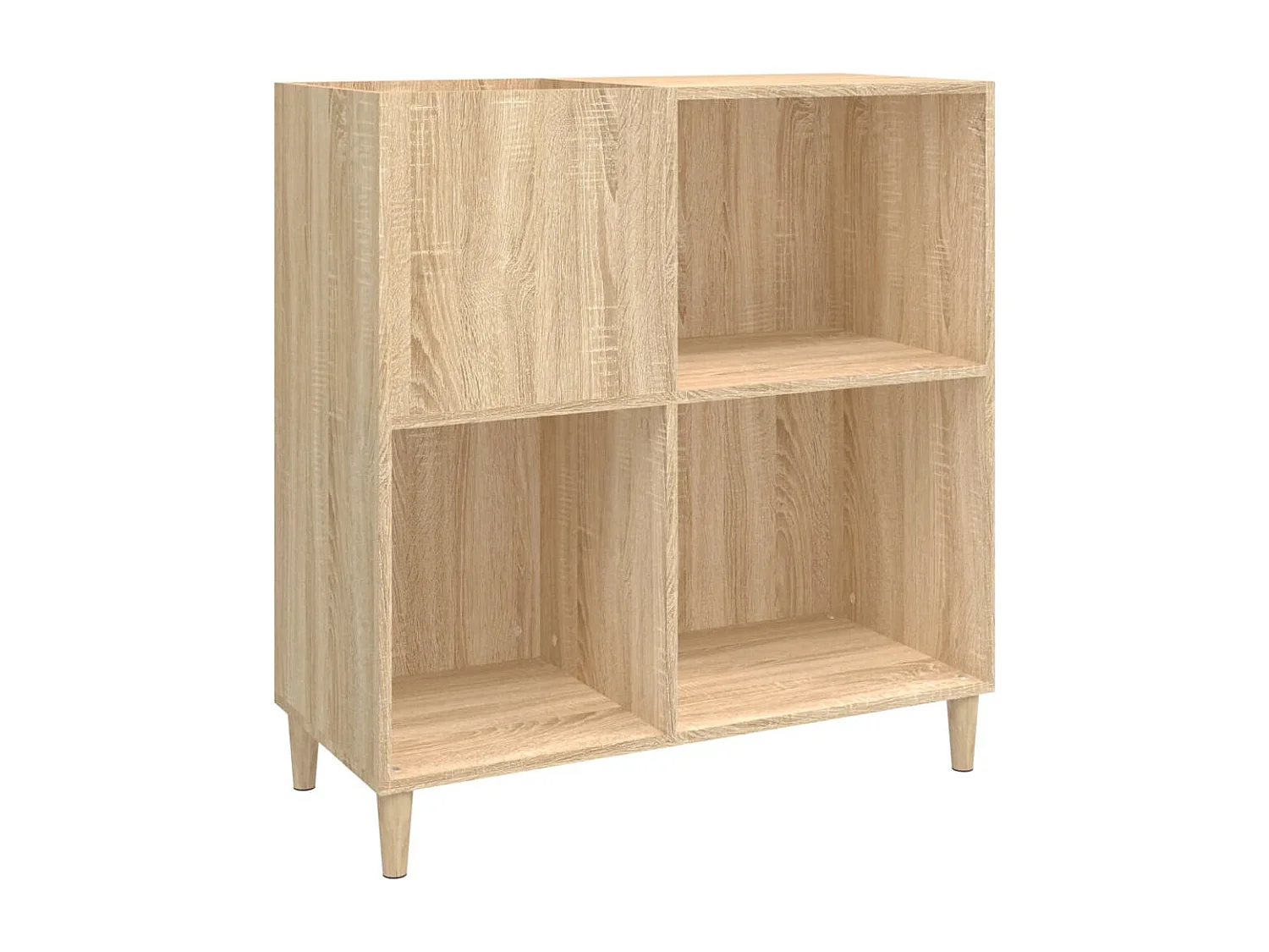 Armoire à disques chêne sonoma 84,5x38x89 cm bois d'ingénierie