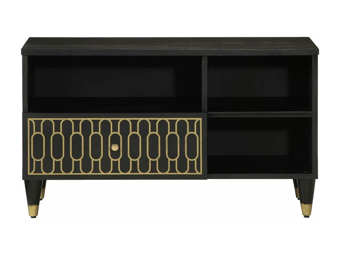 Meuble TV 80x33x46 cm bois massif de manguier