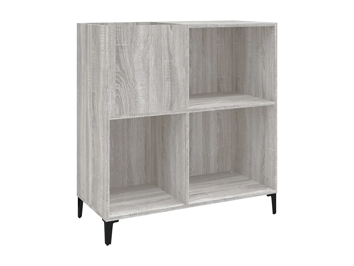 Armoire à disques sonoma gris 84,5x38x89 cm bois d'ingénierie