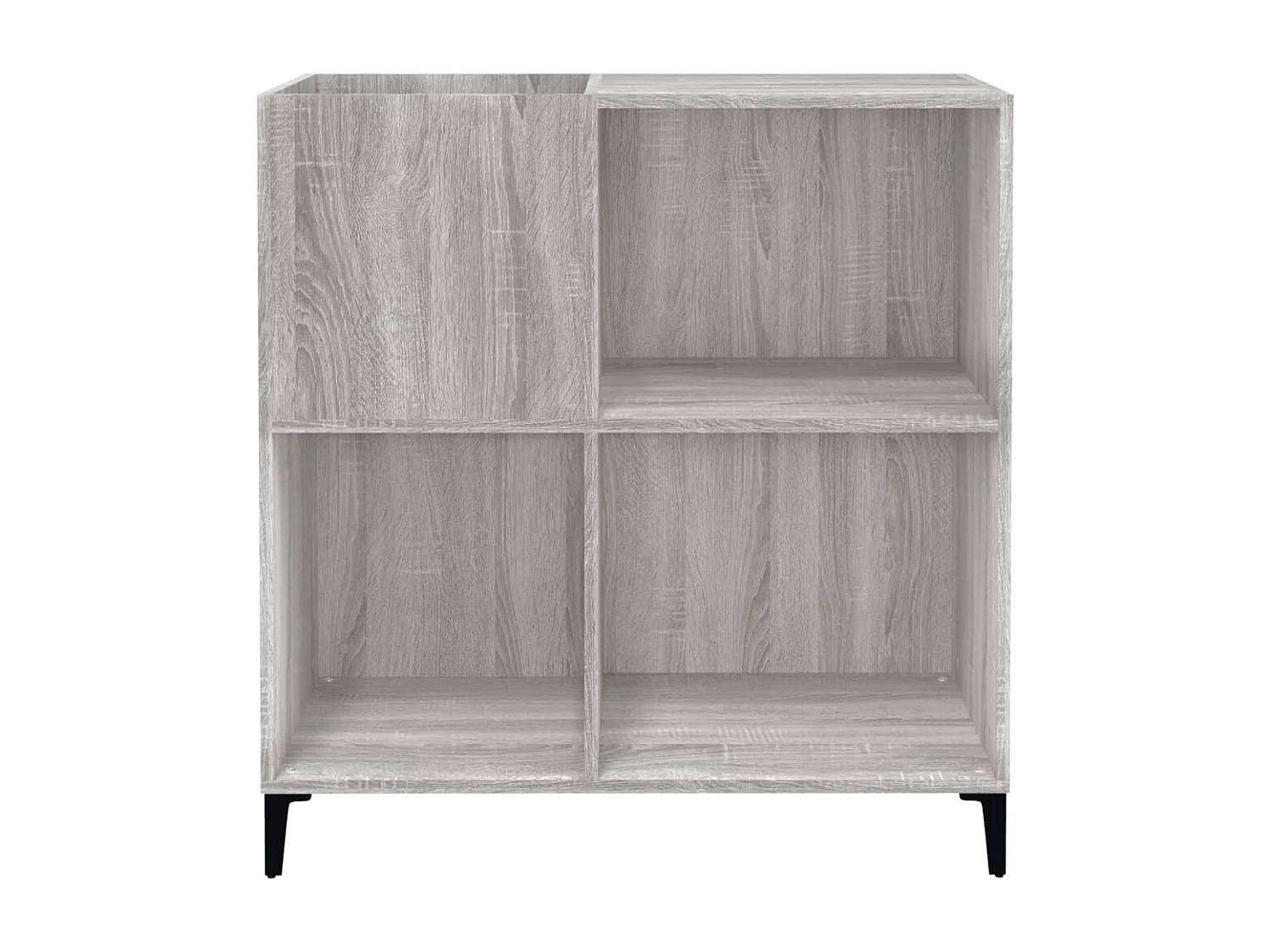 Armoire à disques sonoma gris 84,5x38x89 cm bois d'ingénierie