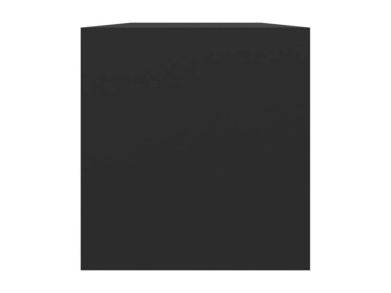 Caja de almacenamiento de vinilo Negro 71x34x36cm Madera contrachapada