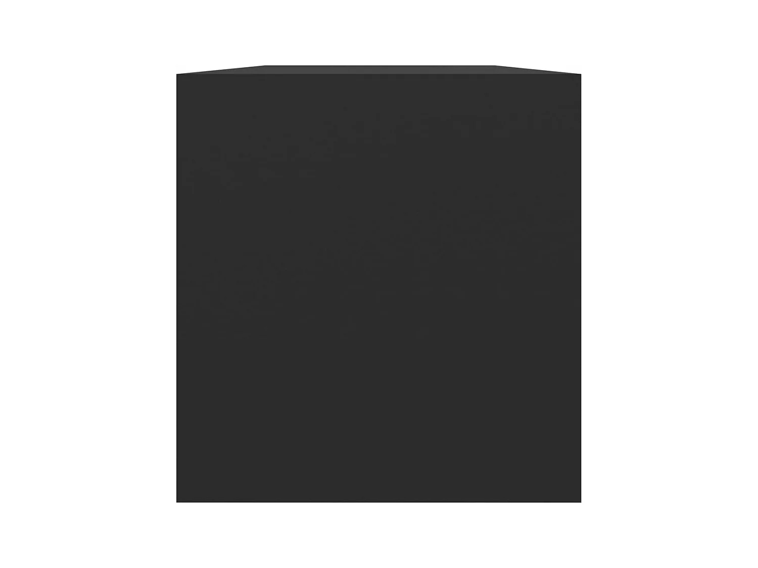Boîte de rangement de vinyles Noir 71x34x36cm Bois d'ingénierie