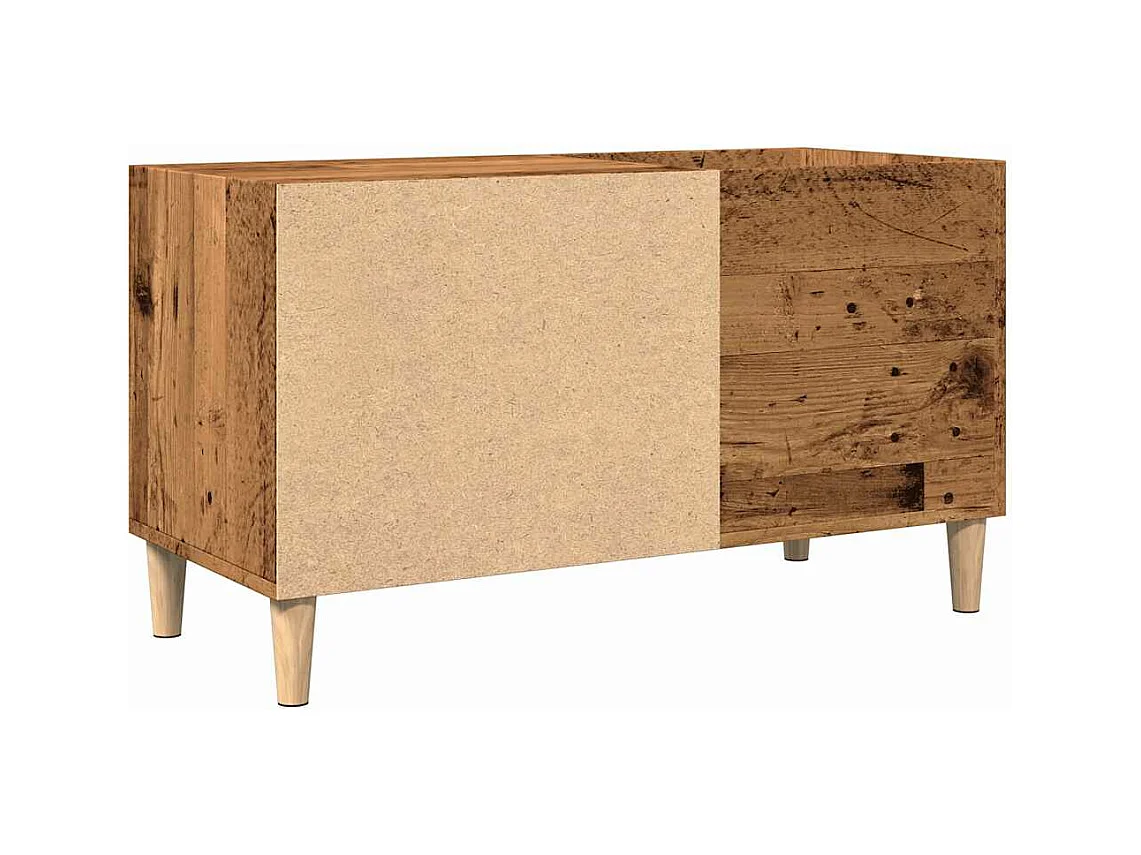 Armoire à disques chêne artisanal 84,5x38x48 cm bois ingénierie