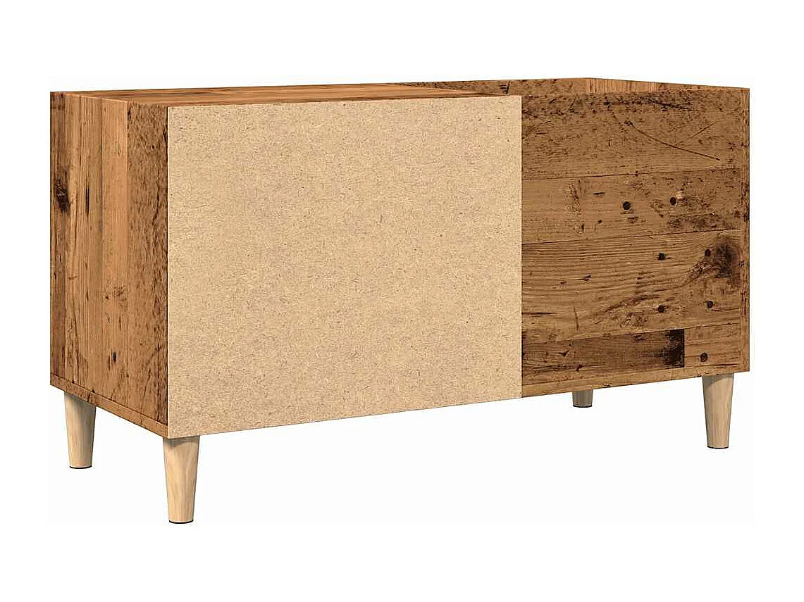 Armoire à disques chêne artisanal 84,5x38x48 cm bois ingénierie