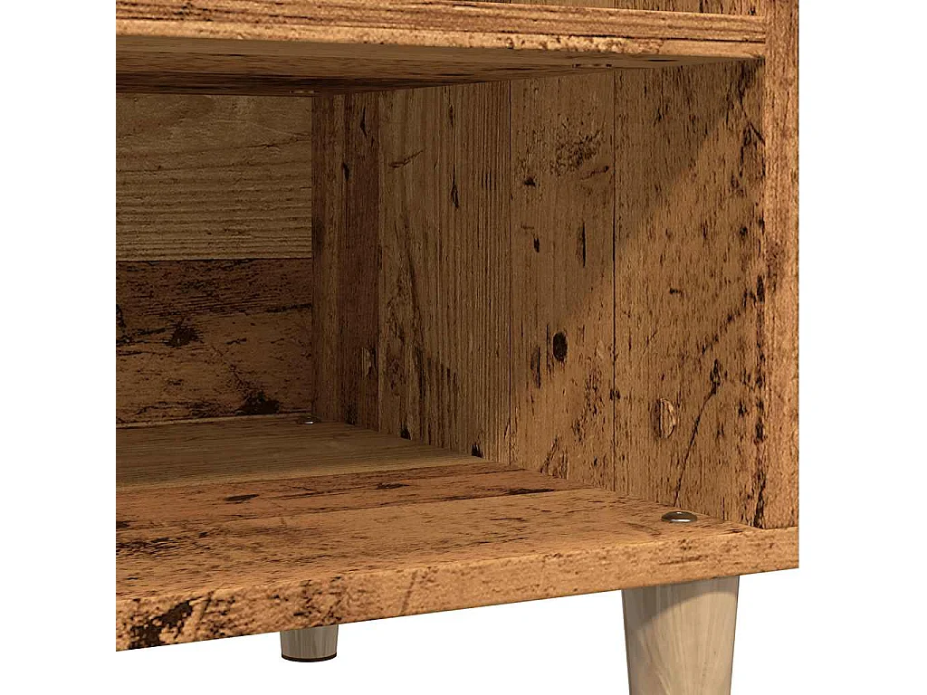 Armoire à disques chêne artisanal 84,5x38x48 cm bois ingénierie