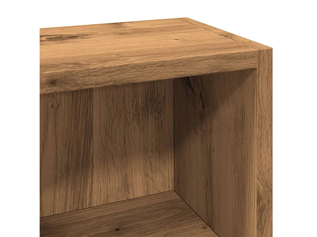 Armoires à CD 2 pcs chêne artisanal 21x16x93,5 cm