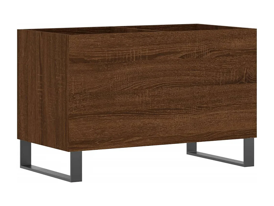 Armoire à disques chêne marron 74,5x38x48 cm bois d'ingénierie