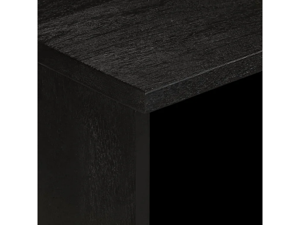 Meuble TV noir 70x33x46 cm bois d'ingénierie