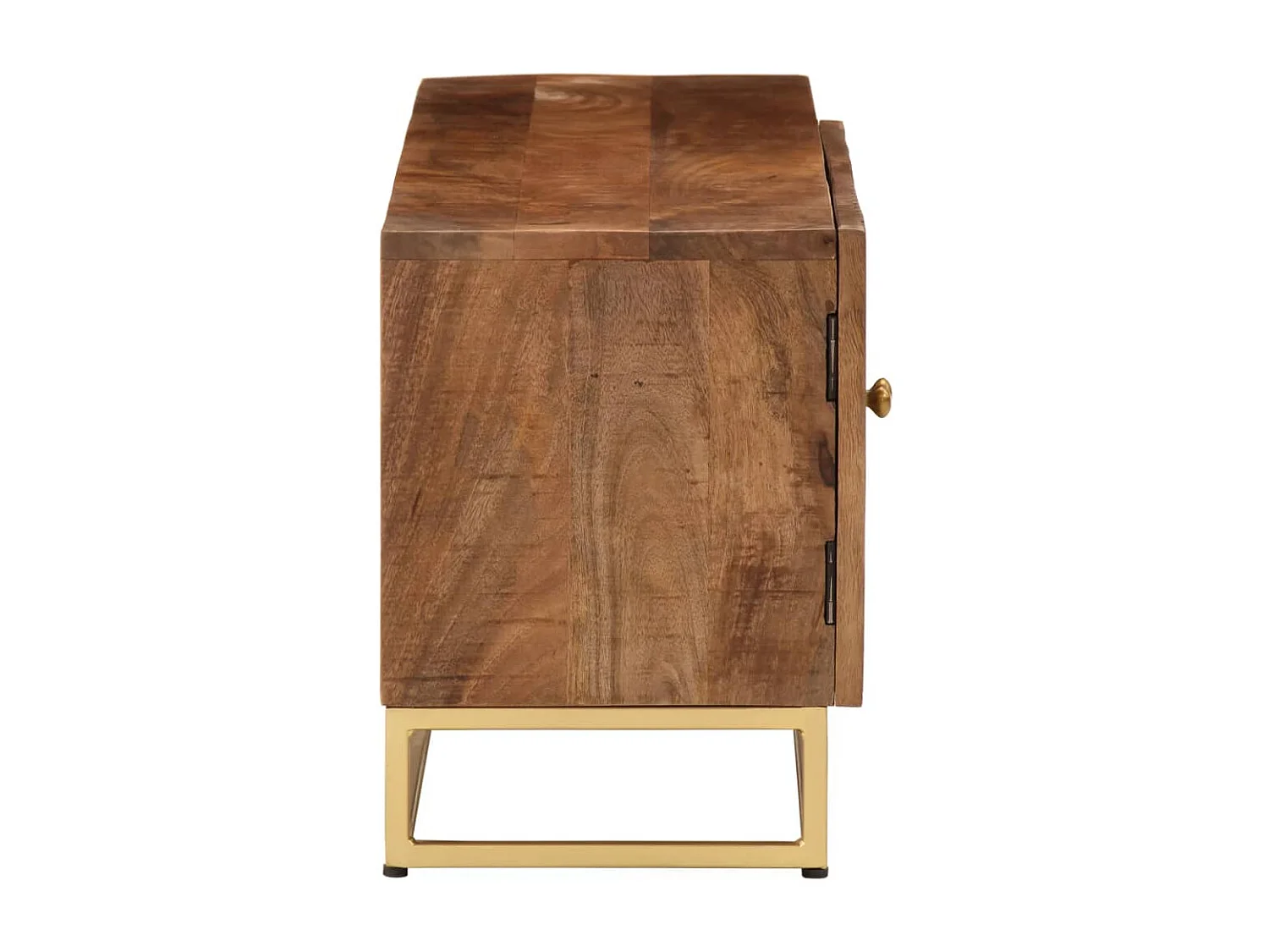 Mueble TV 110x30x40 cm madera maciza de mango y hierro