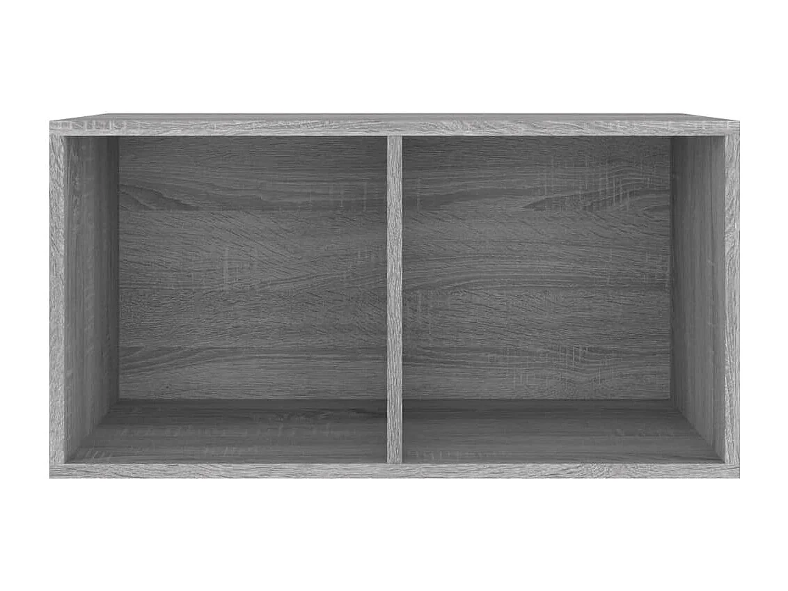 Caja para guardar discos de vinilo Sonoma gris 71x34x36 cm