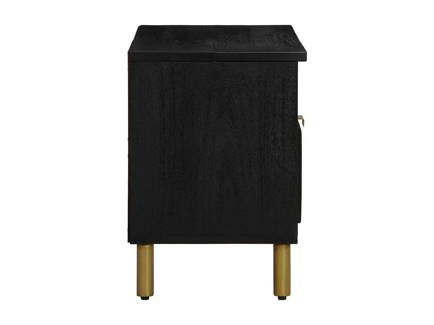 Móvel de TV preto 80x33x46 cm madeira projetada