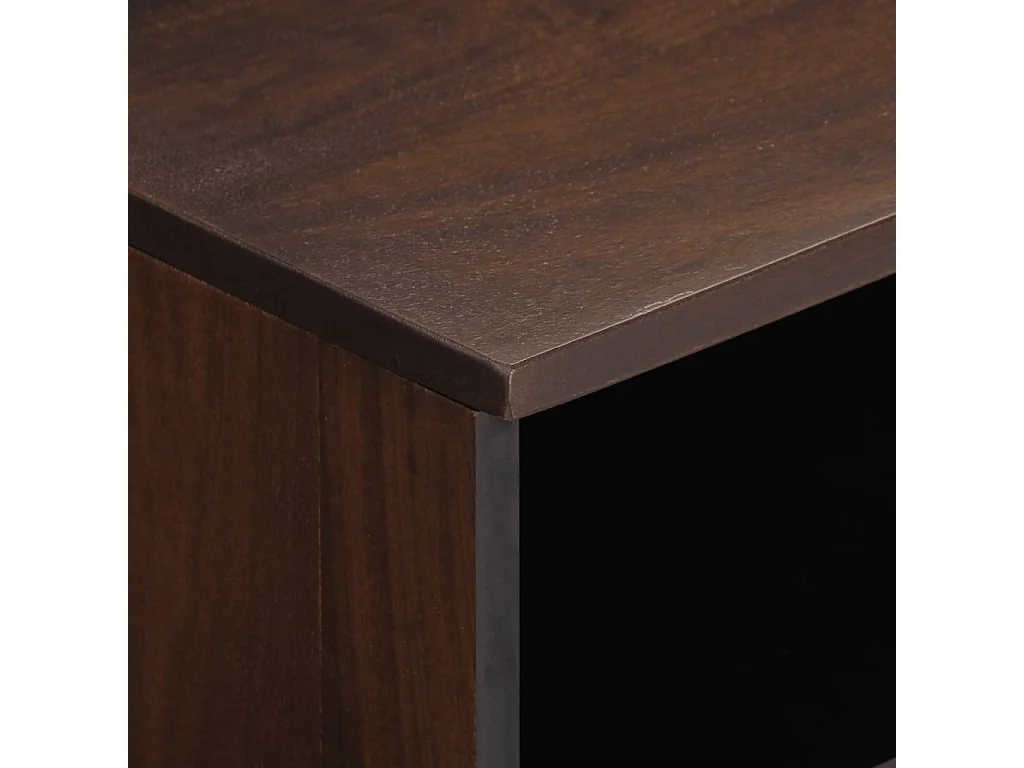 Meuble TV marron 100x34x46 cm bois massif manguier