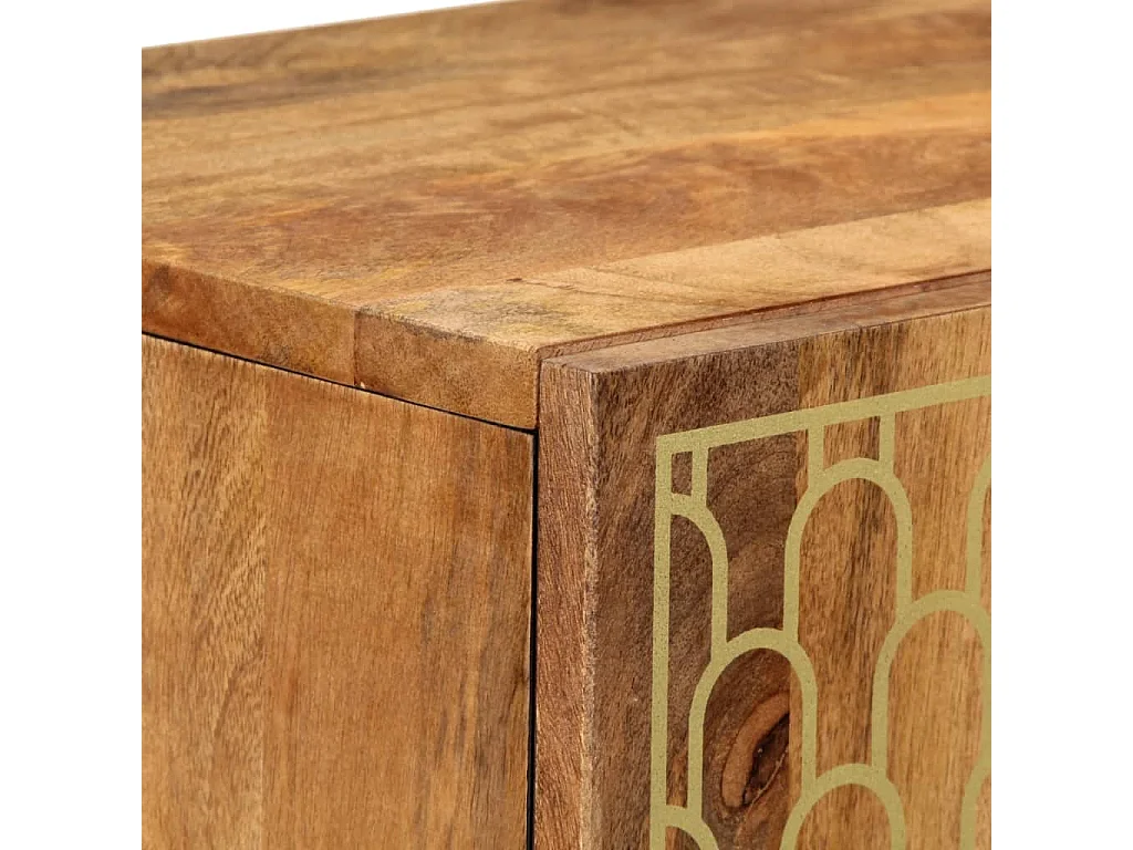 Credenza 40x33x110 cm in legno massello di mango