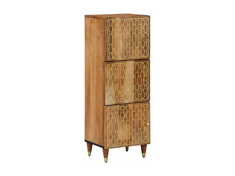 Credenza 40x33x110 cm in legno massello di mango