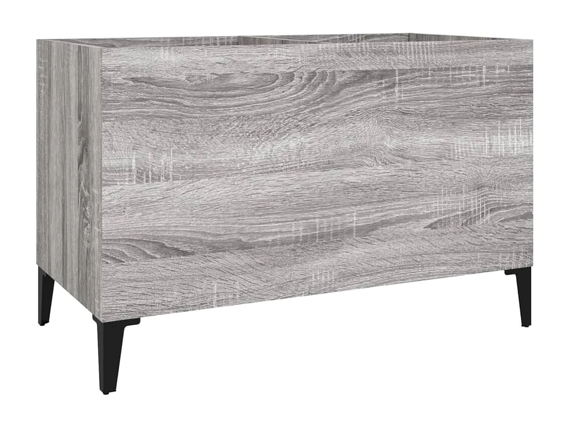 Mobile per dischi Sonoma grigio 74,5x38x48 cm in MDF