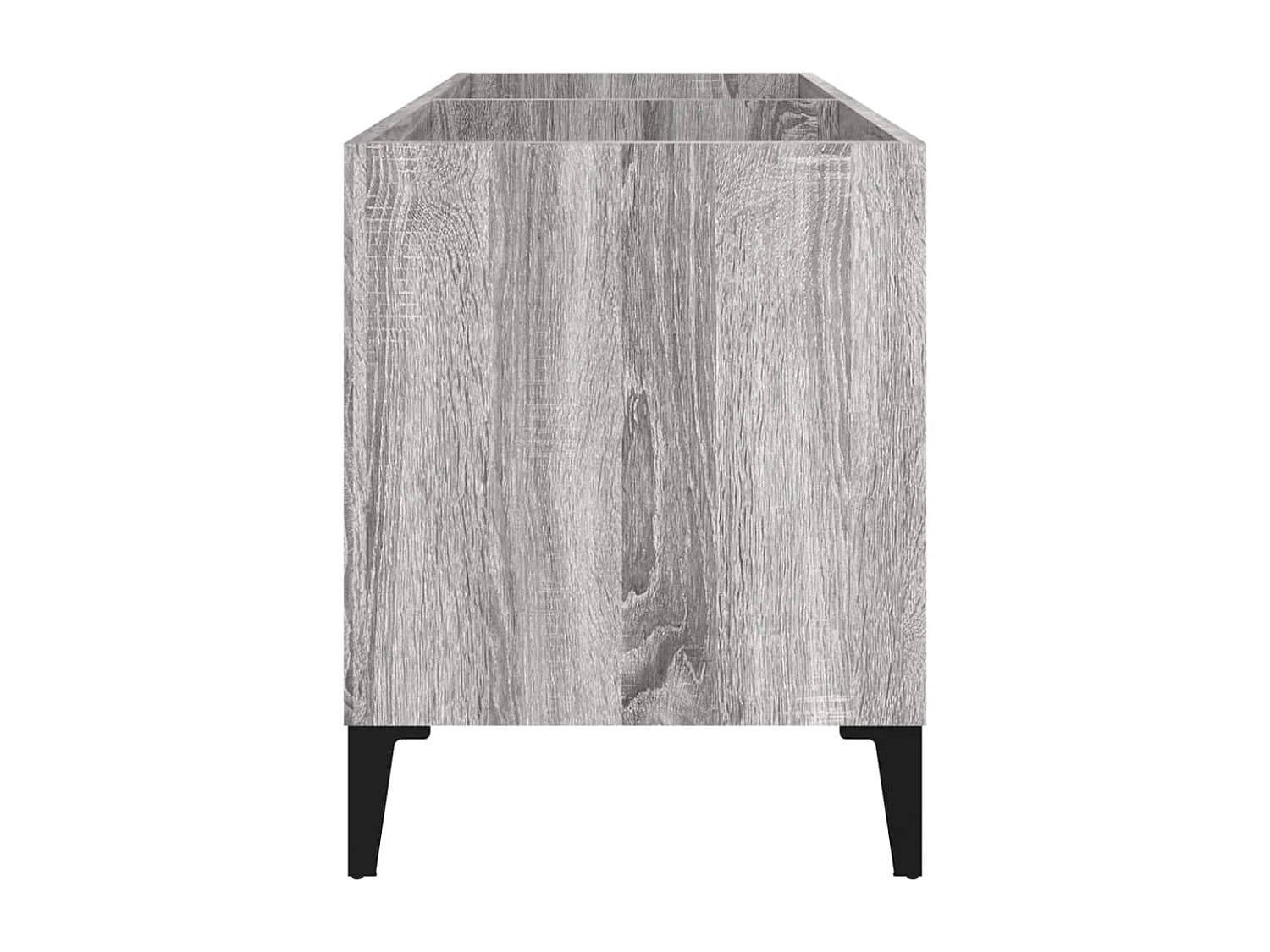 Mobile per dischi Sonoma grigio 74,5x38x48 cm in MDF