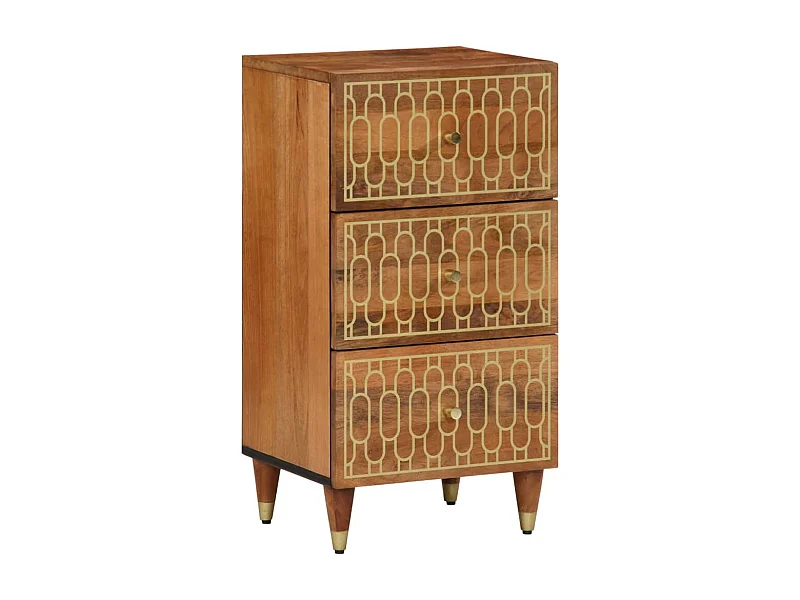 Beistellschrank 40x33x75 cm aus massivem Mangoholz