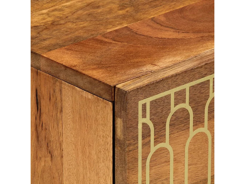 Beistellschrank 40x33x75 cm aus massivem Mangoholz