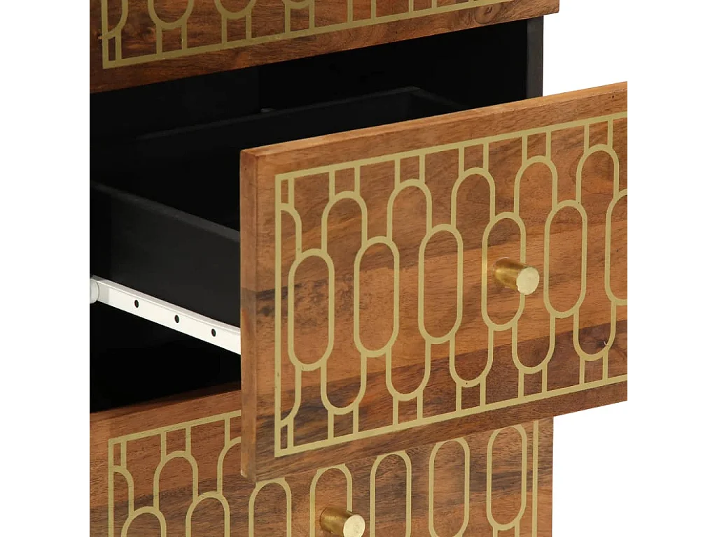 Beistellschrank 40x33x75 cm aus massivem Mangoholz