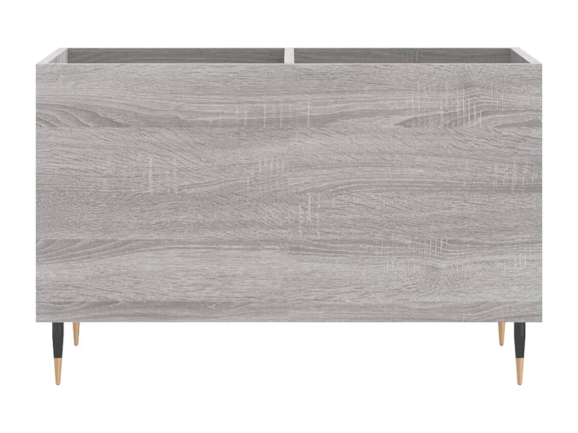Mueble para discos Sonoma gris 74,5x38x48 cm de madera contrachapada