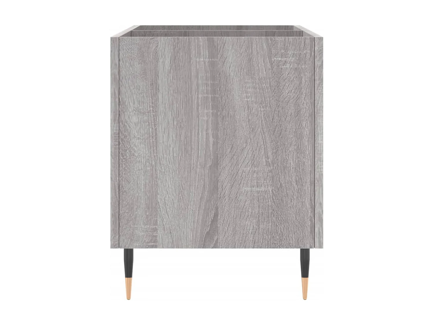 Mueble para discos Sonoma gris 74,5x38x48 cm de madera contrachapada
