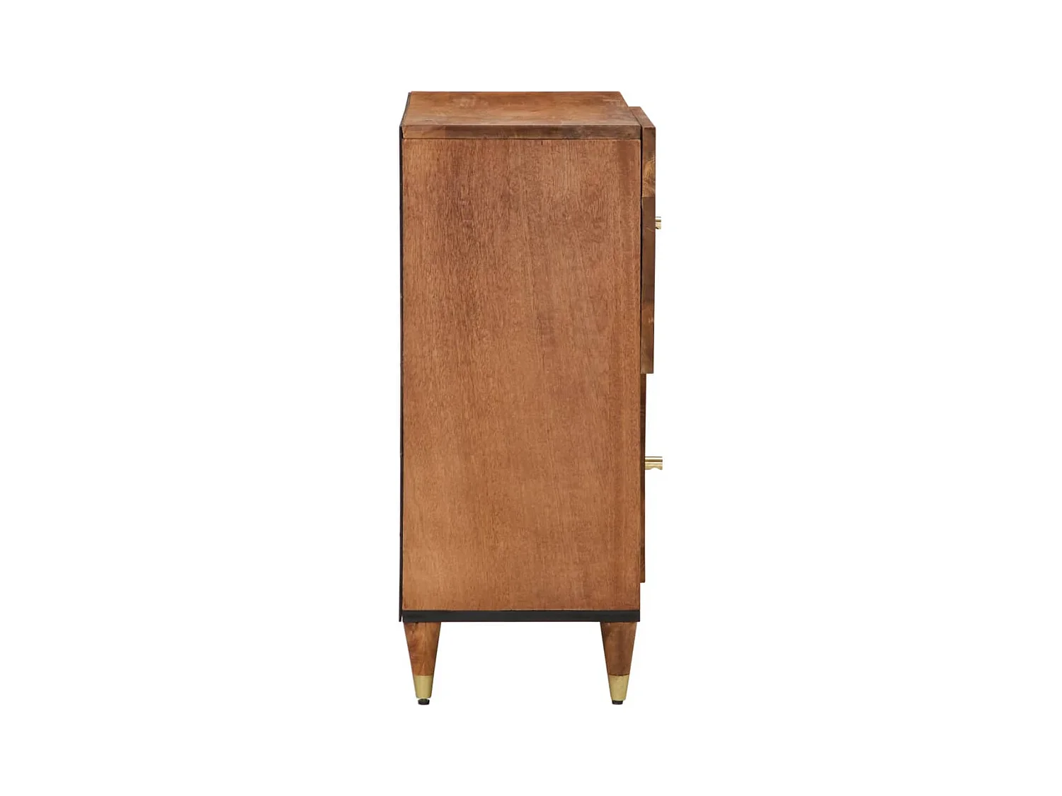 Mobile laterale 80x33x75 cm in legno massello di mango