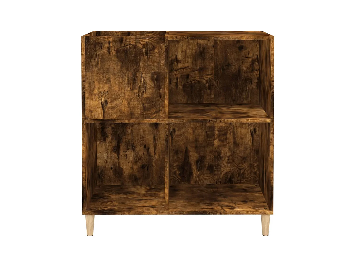Armoire à disques chêne fumé 84,5x38x89 cm bois d'ingénierie
