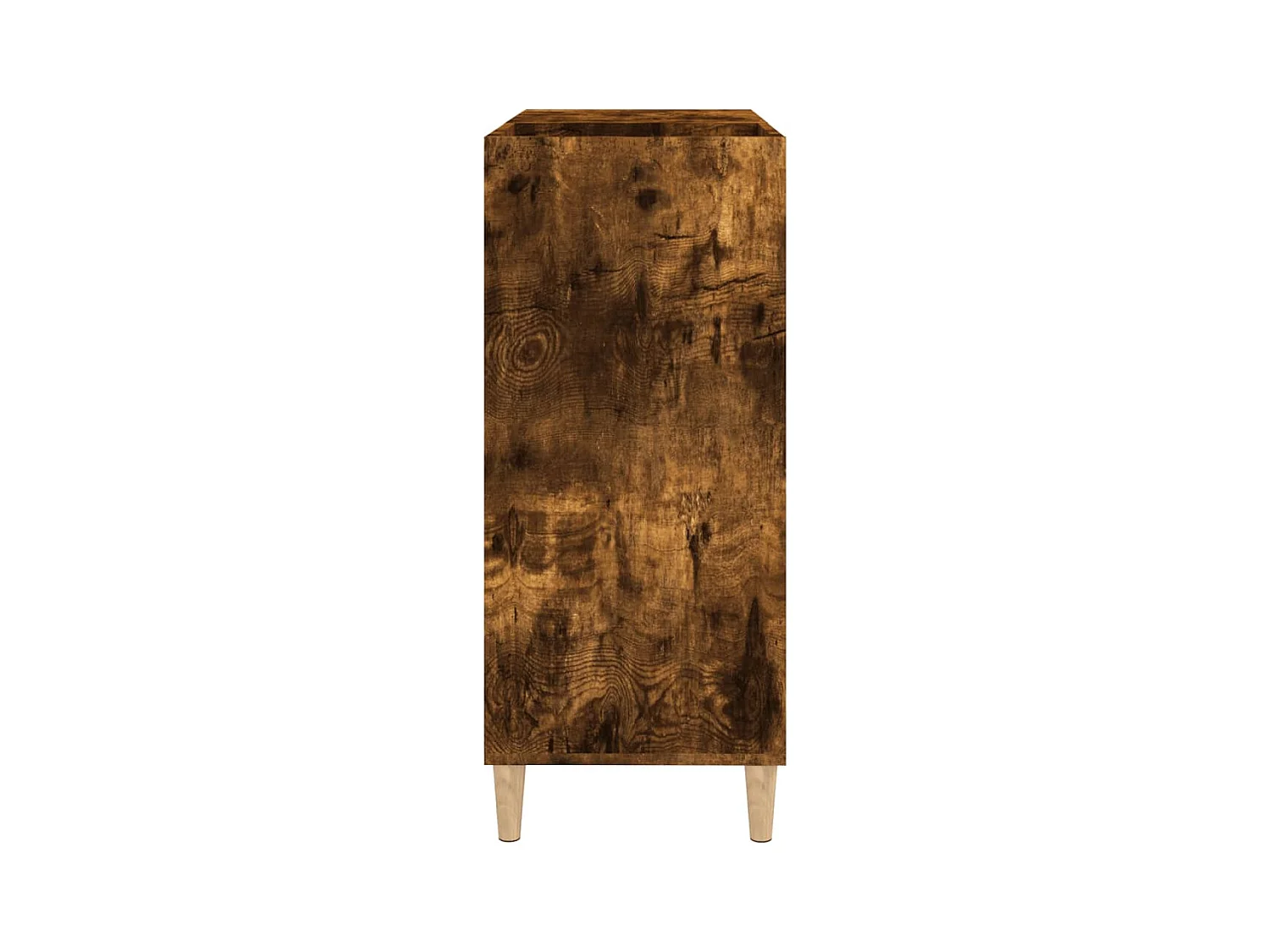 Armoire à disques chêne fumé 84,5x38x89 cm bois d'ingénierie