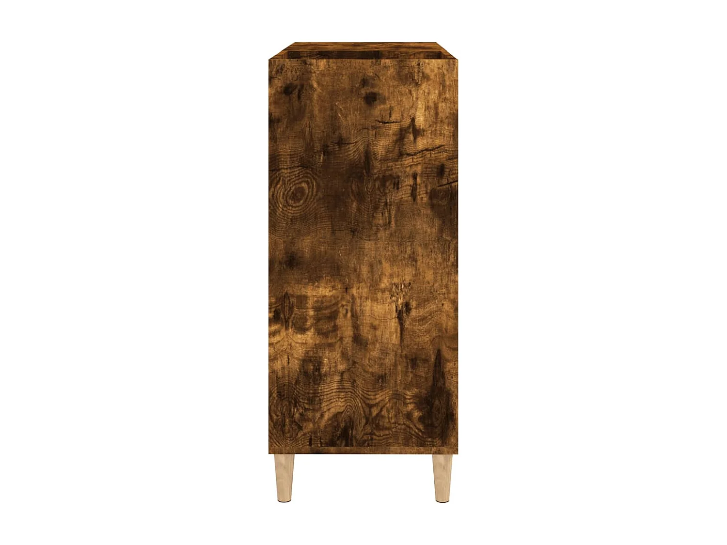 Armoire à disques chêne fumé 84,5x38x89 cm bois d'ingénierie