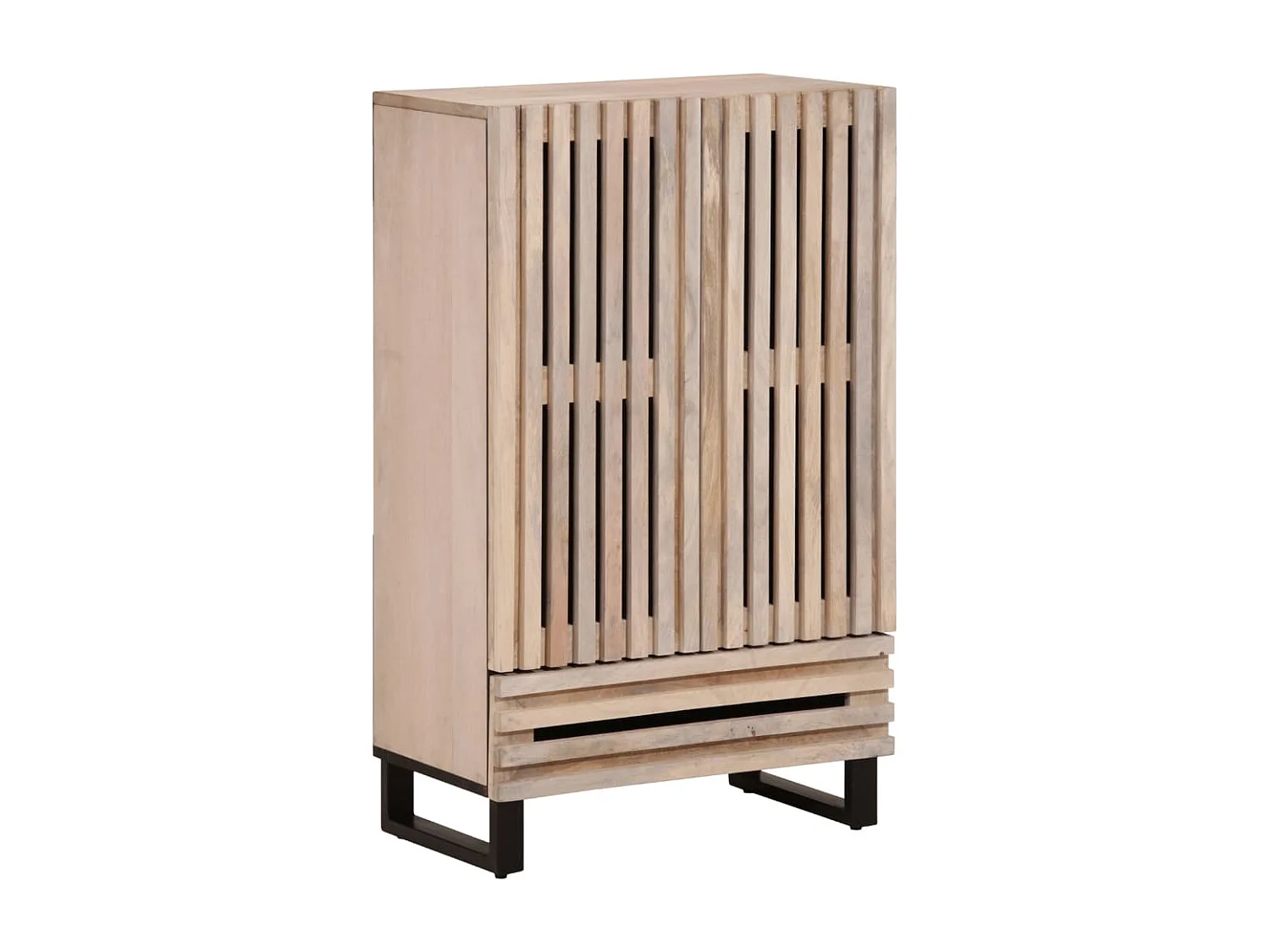 Sideboard 60x34x100 cm aus massivem Mangoholz