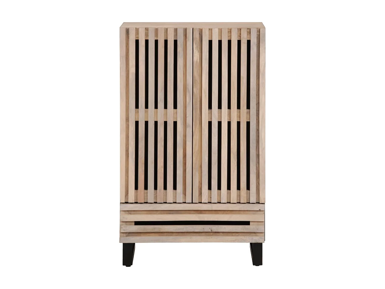 Sideboard 60x34x100 cm aus massivem Mangoholz