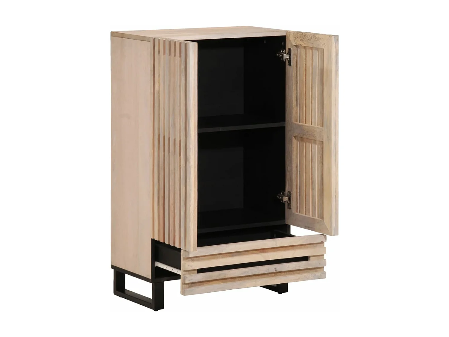 Sideboard 60x34x100 cm aus massivem Mangoholz