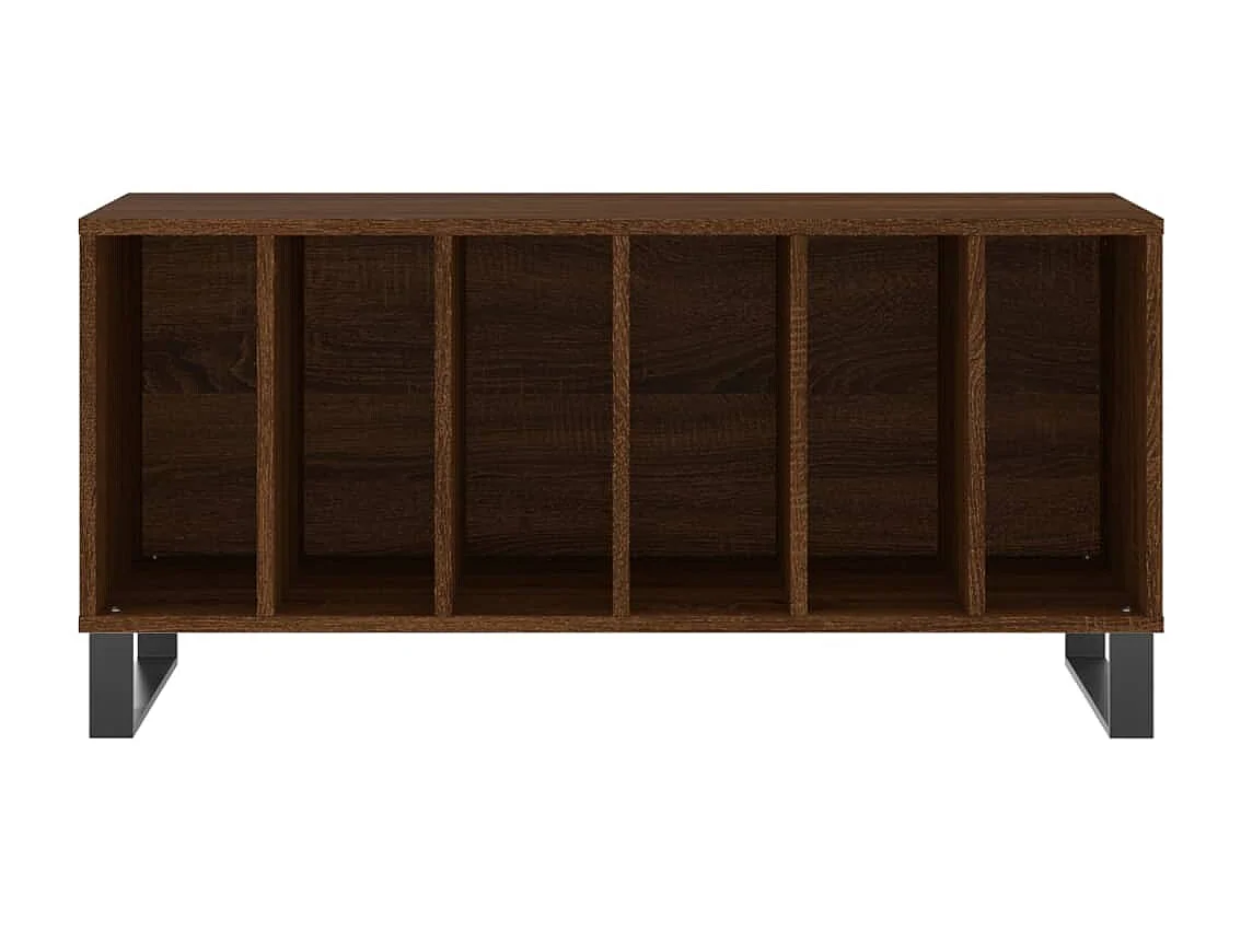 Armário de registros em carvalho marrom 100x38x48 cm madeira projetada