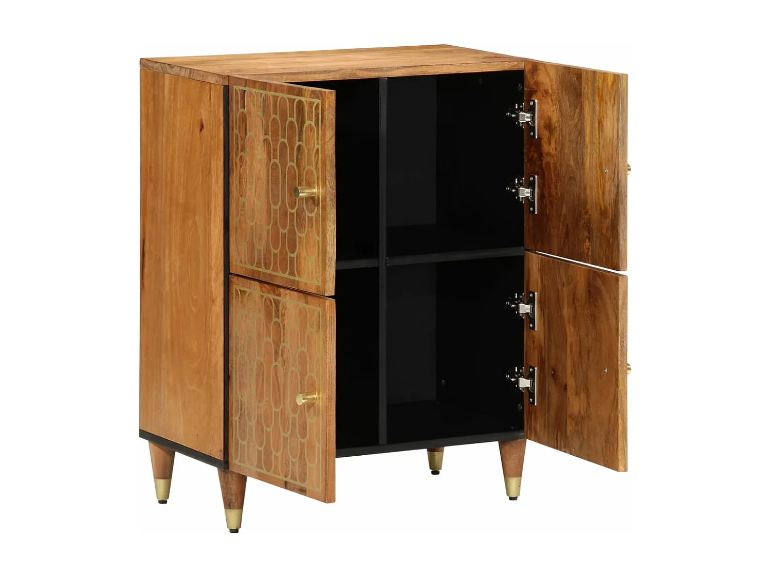 Beistellschrank 60x33x75 cm aus massivem Mangoholz