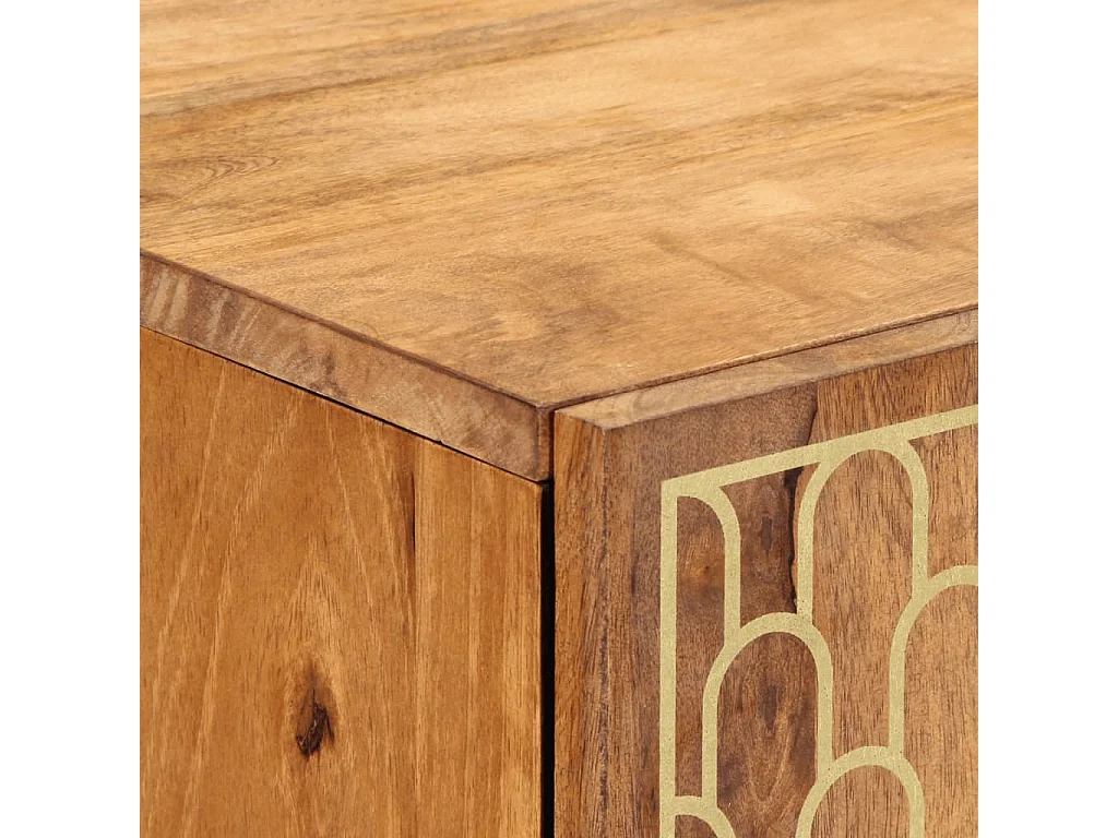 Beistellschrank 60x33x75 cm aus massivem Mangoholz