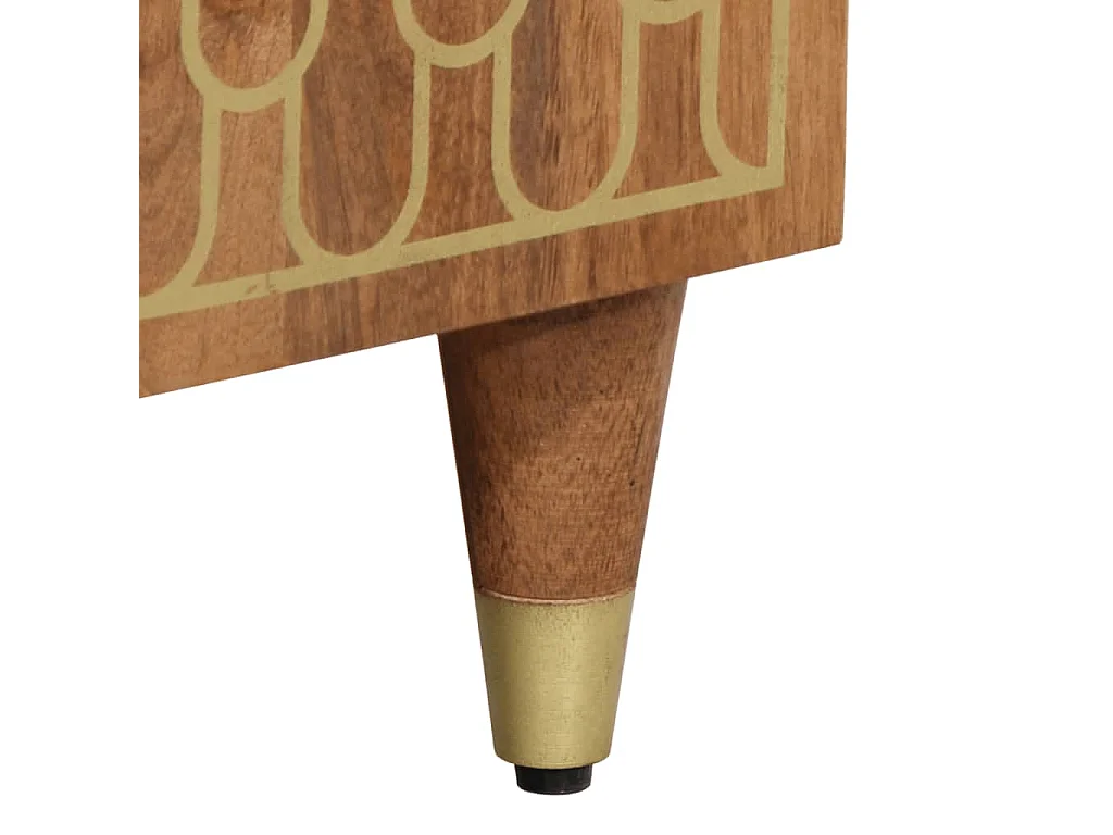 Beistellschrank 60x33x75 cm aus massivem Mangoholz