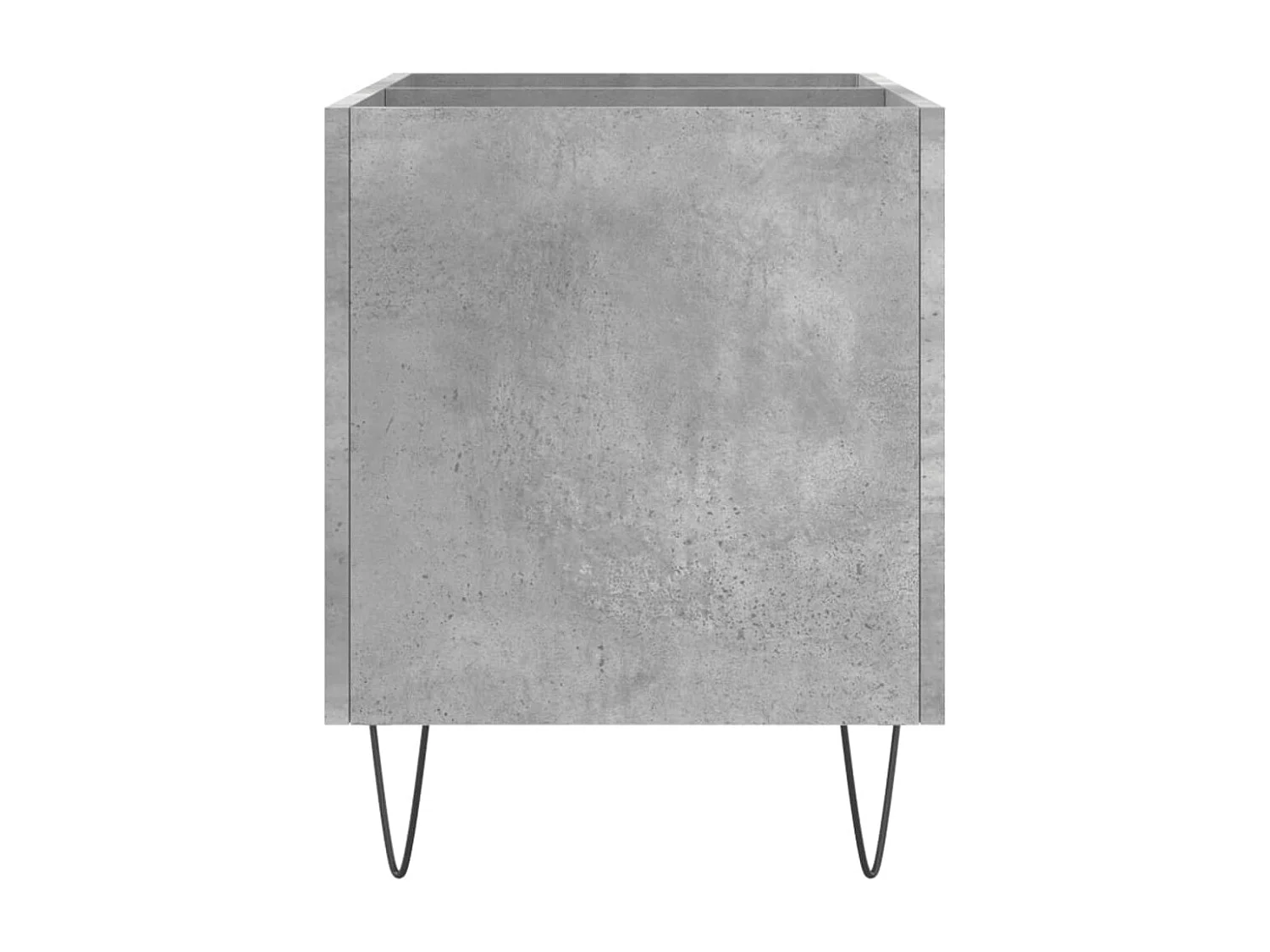 Armoire à disques gris béton 74,5x38x48 cm bois d'ingénierie