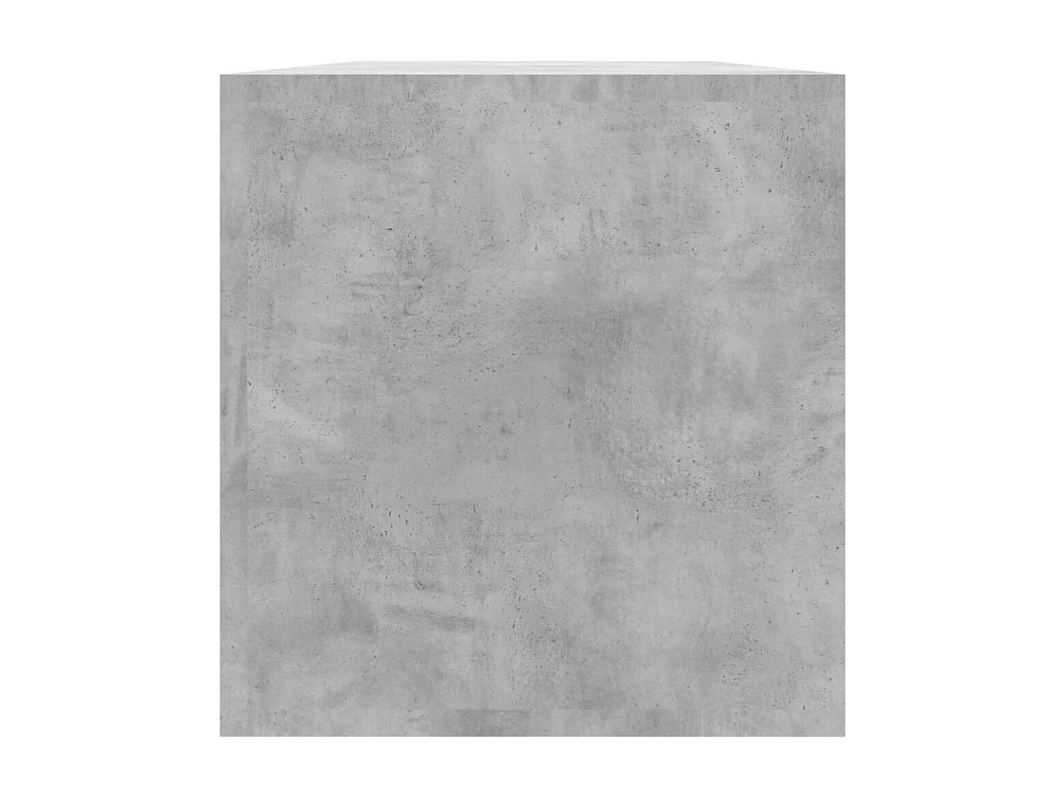 Boîte de rangement de vinyles Gris béton 71x34x36 cm