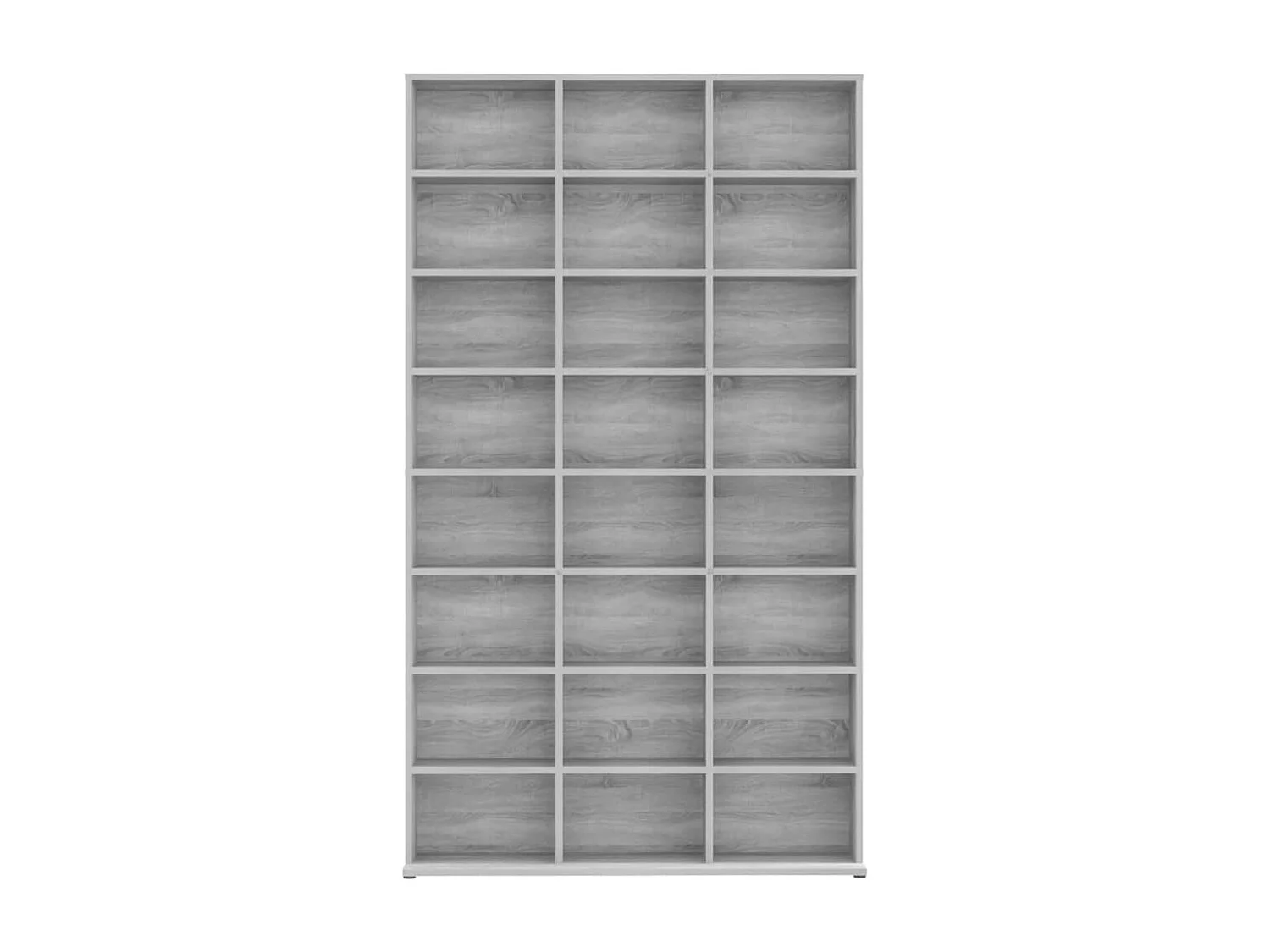 Armário para CD cinza Sonoma 102x23x177,5 cm Madeira trabalhada