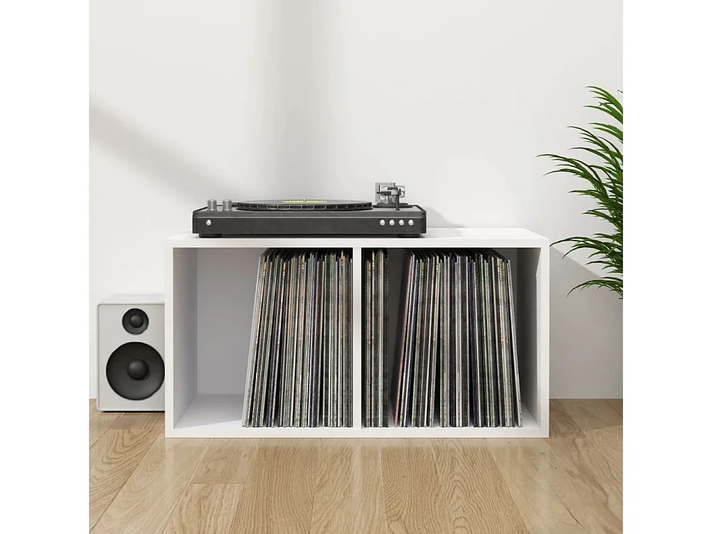 Vinyl-Aufbewahrungsbox Weiß 71x34x36 cm Holzwerkstoff
