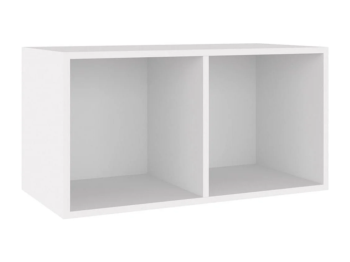 Vinyl-Aufbewahrungsbox Weiß 71x34x36 cm Holzwerkstoff