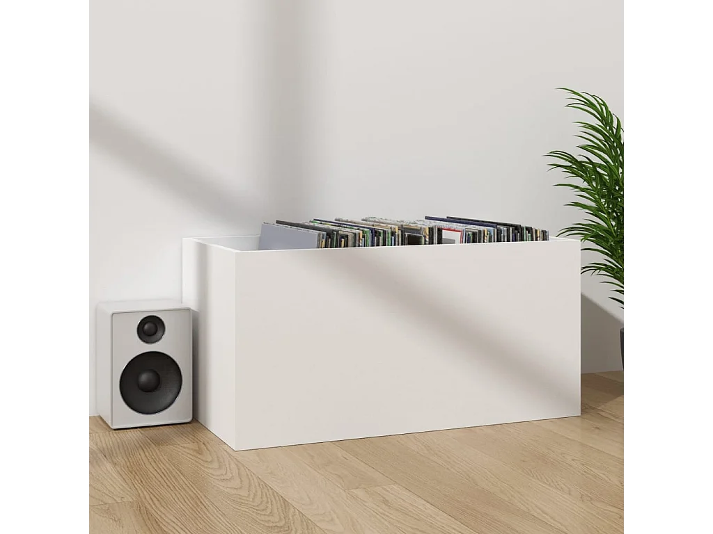 Vinyl-Aufbewahrungsbox Weiß 71x34x36 cm Holzwerkstoff