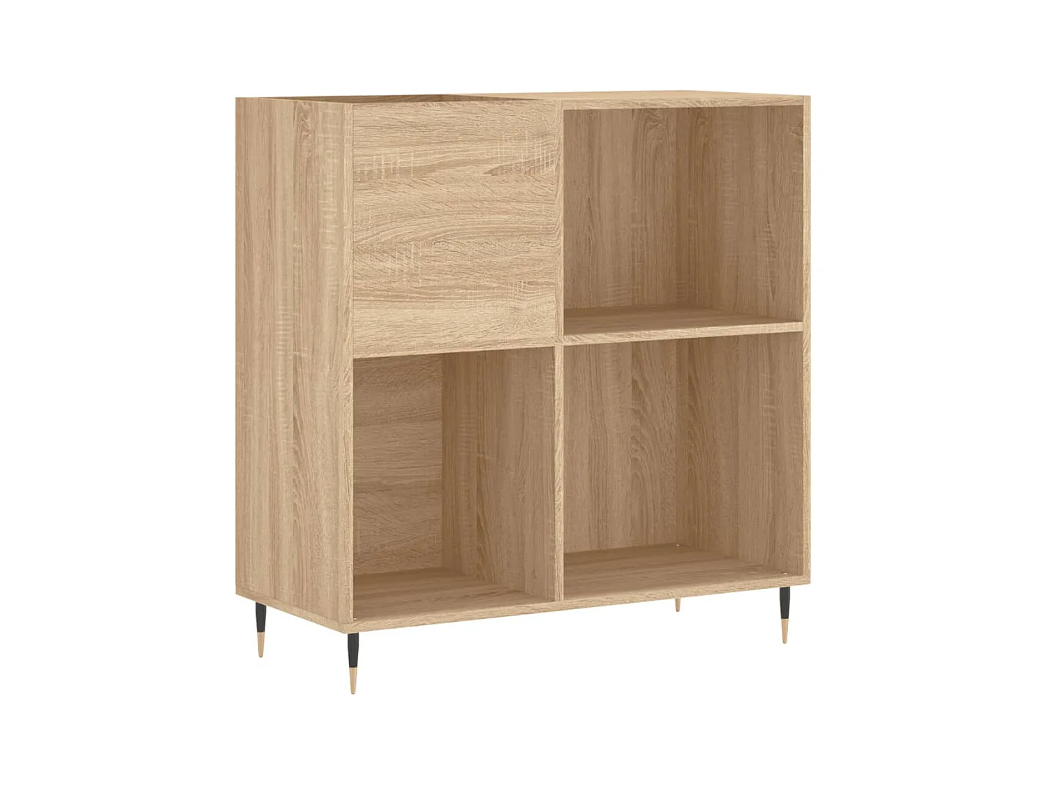 Armoire à disques chêne sonoma 84,5x38x89 cm bois d'ingénierie