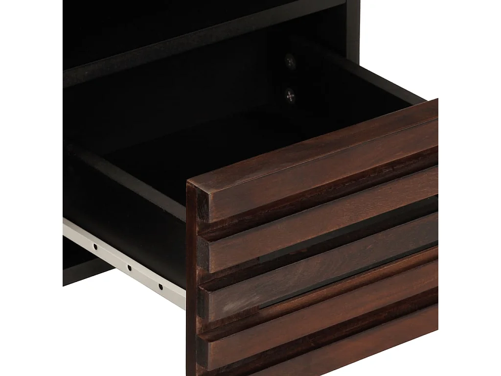 Mobile TV marrone 100x34x46 cm in legno massello di mango