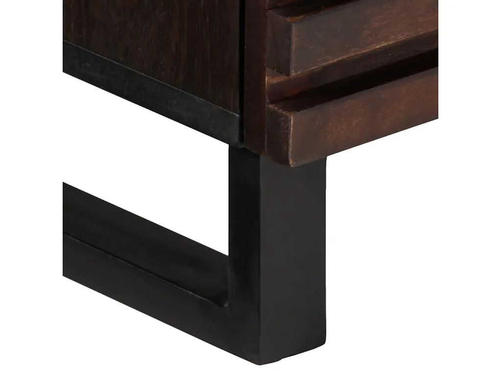 Mobile TV marrone 100x34x46 cm in legno massello di mango