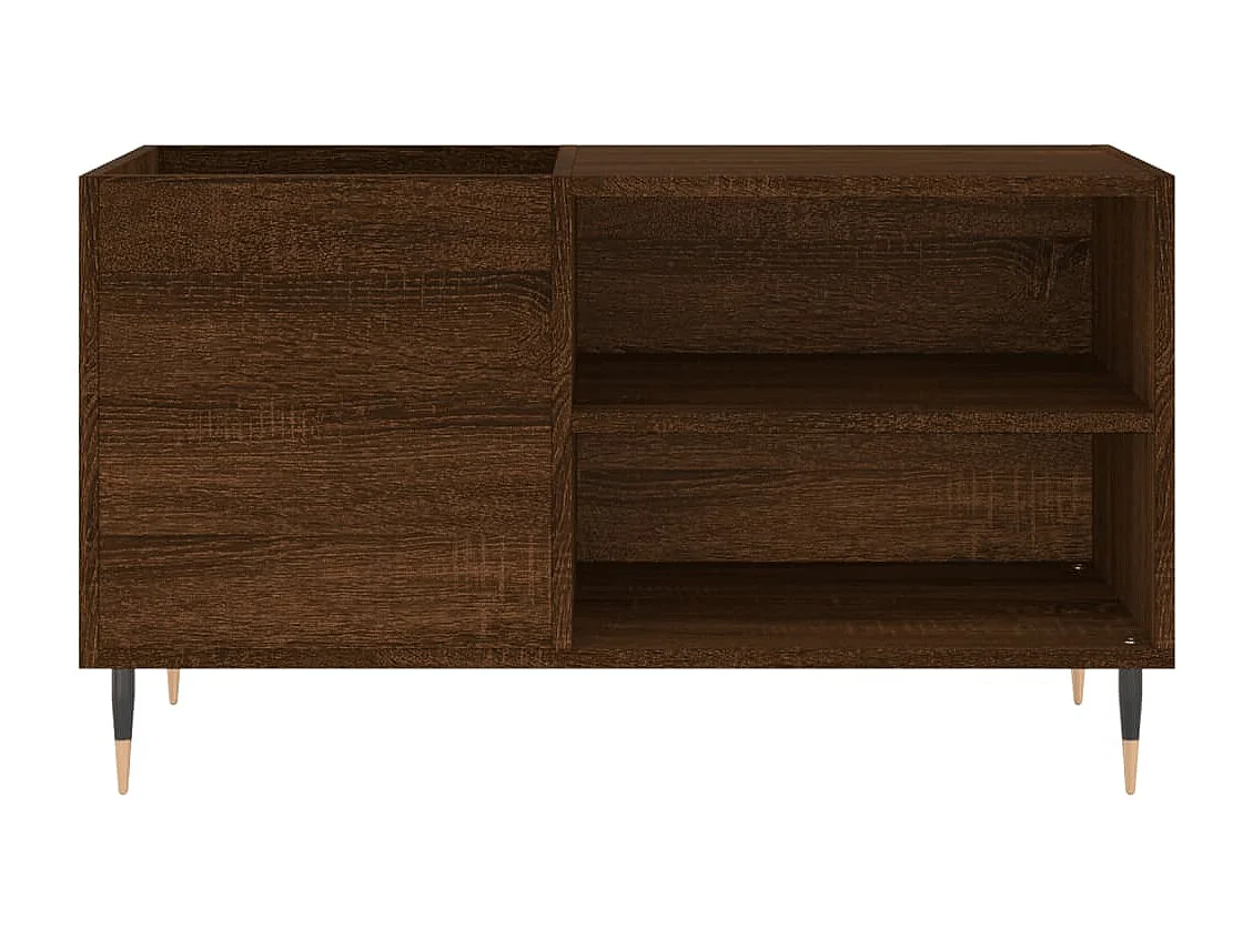 Armoire à disques chêne marron 85x38x48 cm bois d'ingénierie