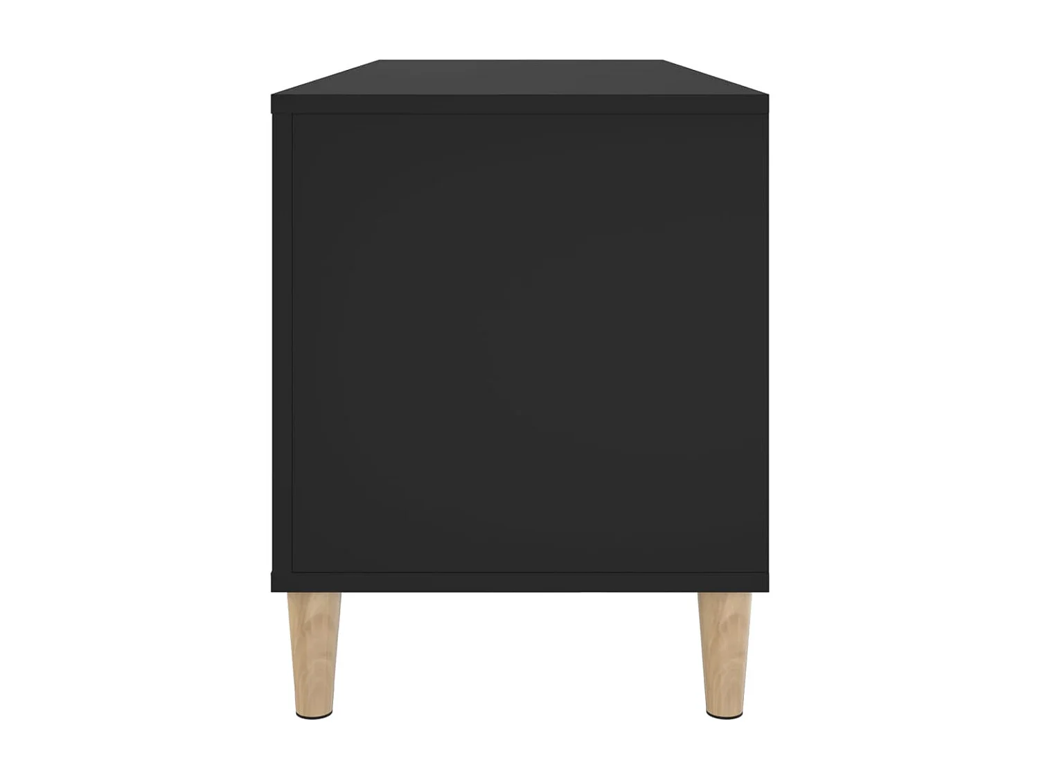 Armoire à disques noir 100x38x48 cm bois d'ingénierie